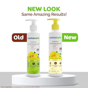 Mamaearth Lemon Anti-Dandruff Shampoo with Lemon & Ginger for Itchy & Flaky Scalp | Reduces Up to 100% Dandruff | Soothes Itchiness | For Men & Women | 250 ml